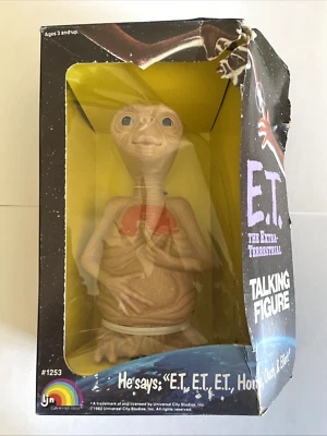 LJN 1982 / E.T. The Extra-Terrestrial 7 英寸会说话的人物/仍在原装盒中 — 第 1/4 张图片