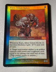 MTG Magic The Gathering Karn, Silver Golem Foil -Arena Promo LP WotC Urza's Saga - Picture 1 of 4