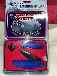 Knife Appalachian Trail 2 pc Knife Gift Set, Blue in Gift Tin, Model #410181 - Picture 1 of 3
