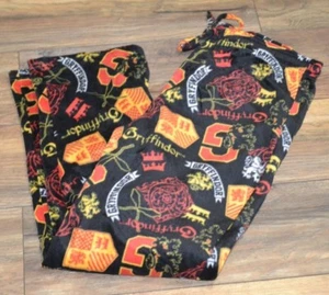 Harry Potter FLEECE LOUNGE PANTS Licensed Mens PJ Bottoms Gryffindor - Picture 1 of 3