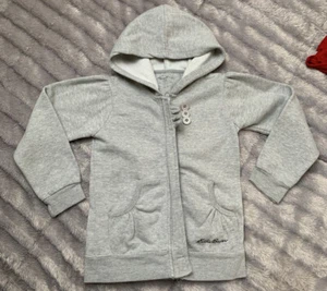 Cardigan Eddie Bauer con cappuccio grigio per bambina TG L 6X - Foto 1 di 5
