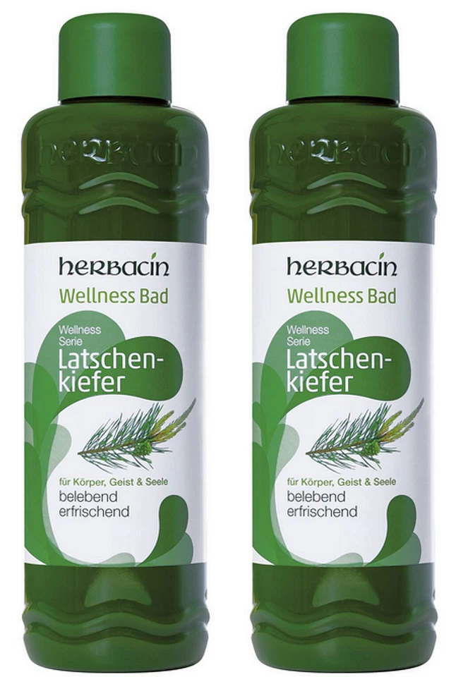 herbacin Wellness Bad Latschenkiefer Entspannungsbad Schaumbad Kiefernbad 2 x 1L - Bild 1 von 1