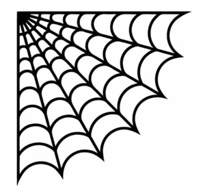 Corner Spider Web Vinyl Decal Halloween Horror Laptop Sticker Decoration - Picture 1 of 23