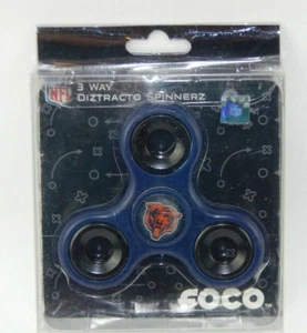 FOCO CHICAGO BEARS 3-Way Diztracto Azul NFL Logo'd Fidget Spinner-z NUEVO/SELLADO - Imagen 1 de 2