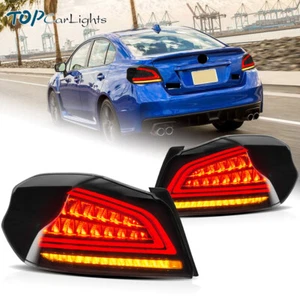 VLAND 2* LED Tail Lights For Subaru WRX | WRX STI 2015 - 2020 Smoke Lens - Picture 1 of 13