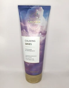 BATH AND BODY WORKS AROMA CALMING SKIES LAVENDER & PEPPERMINT BODY CREAM 8 FL OZ - Picture 1 of 1