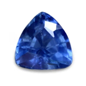 Certified 0.66ct Natural Ceylon Blue Sapphire Sri Lankan 5.18x5.13 mm Trillion - Picture 1 of 7