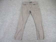 BDG Skinny Jeans Adult 34x32 Gray Pockets Straight Leg Casual Cotton Mens