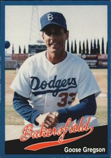 1991 Bakersfield Dodgers Cal League #29 Glenn Gregson