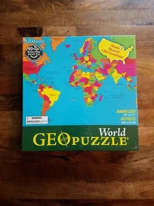 GEOToys/Dr. Toy: 68 Piece Jumbo World Geo Puzzle (Sealed) - Picture 1 of 12