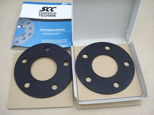 Spurverbreiterung Distanzscheiben DS 5 mm ABE Corvette C5 C6 schwarz eloxiert - Bild 1 von 3