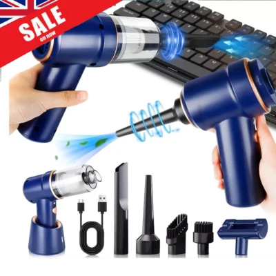 Electric Air Duster Cordless Air Cleaner Dust Blower Rechargeable Vacuum Cleaner - Image 1 of 4