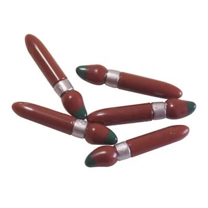 5 NEW LEGO Utensil Paint Brush, Silver Ring,Green Tip Pattern Reddish Brown - Picture 1 of 1