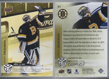 2020-21 Upper Deck Game Dated Moments April Gold /100 Jeremy Swayman #41