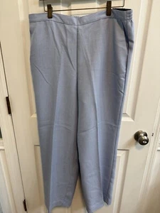 Pantalones Alfred Dunner 16 Calce Clásico Proporcionado Med Cintura Elástica Azul Cielo Nuevos - Imagen 1 de 11