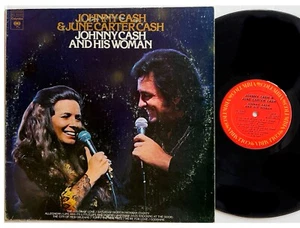 CASH J *VG/VG+* "J. CASH & J CARTER CASH: JC & HIS WOMAN"  1973 US COLUMBIA LP - Picture 1 of 2