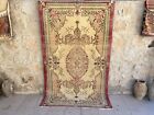 Vintage handknotted Turkish oushak rug,Home living rug