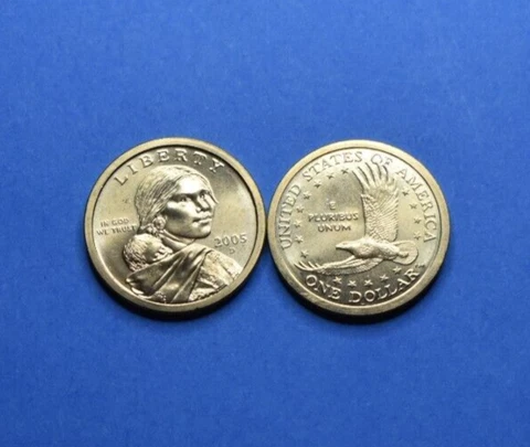 2005 D Sacagawea Native American Golden Dollar Cover