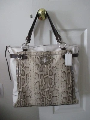  Coach Holly Python Embossed Handbag 16403 Limited Edition   - Image 1 of 4