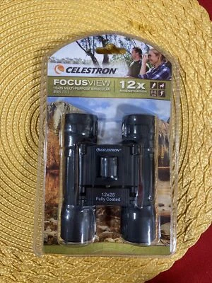 CELESTRON FOCUSVIEW 12 X 25 Multi-Purpose Binocular - 12x Magnification - Image 1 of 2
