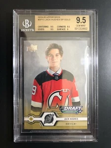 2019-20 Jack Hughes Upper Deck NHL Draft SP GOLD Rookie SP1V BGS 9.5 RARE - Imagen 1 de 2