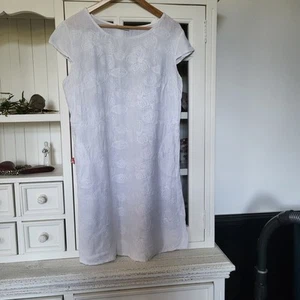 Kleid Leinen Made In Italy Gr. L - Bild 1 von 6