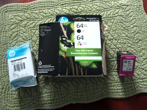 HP 64 2pack Combo Ink Cartridges 64XL Black & 64 Color - NEW GENUINE - Zdjęcie 1 z 1