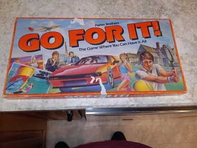 RARE Parker Brothers Go For It Board Game 1985 Vintage - 100% Complete - Image 1 of 4