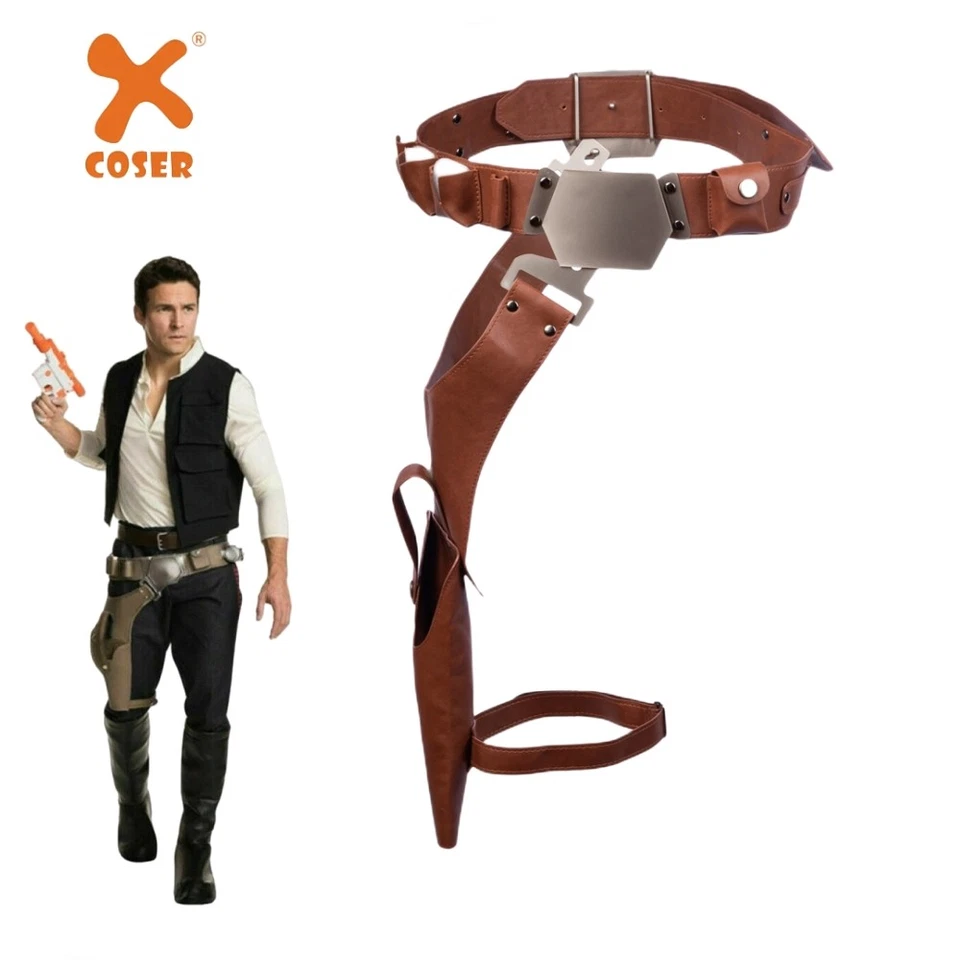 Xcoser Star Wars Han Solo Cinturón y Pistola Funda Adulto Cosplay Accesorios Réplicas PU Foto 1 de 4