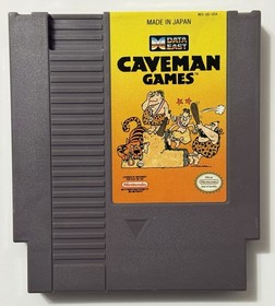 Caveman Games - (Nintendo NES, 1990) *Tested & Working*