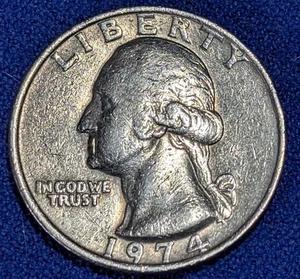 Mint errors 1974 Quarter Dollar Coin Circulated See Pictures - Picture 1 of 11