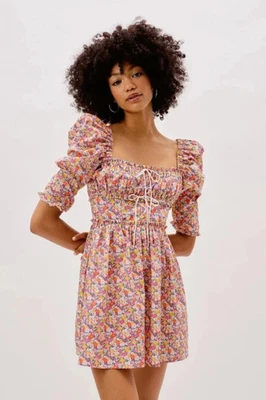 For Love And Lemons Floral Libby Mini Dress - 2X - UK 18  - US 14 - Image 1 of 4