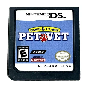 Paws & Claws: Pet Vet Nintendo DS THQ Video Game Cartridge Only Tested - Picture 1 of 8