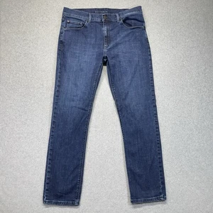 Mott & Bow Wooster Jeans Mens 35x32 Blue Slim Straight Casual Denim - Picture 1 of 12