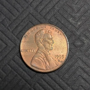 1995 U.S. D Mint Lincoln Cent Plating Error - Picture 1 of 4