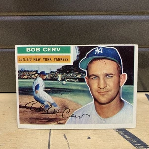 1956 Bob Cerv 288 Baseball Card Vintage New York Yankees  - Picture 1 of 3
