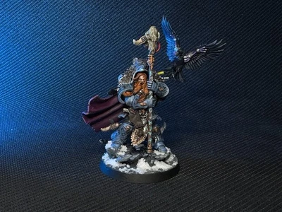 Njal Stormcaller Lobos Espaciales Pintados Warhammer 40K-Comisión Personalizada Foto 1 de 3