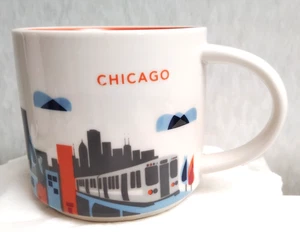 2012 Starbucks You Are Here Collection Mug Chicago 14 oz. Coffee Cup Ceramic - Picture 1 of 4