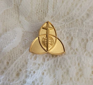Lutherische Kirche ELCA Dreifaltigkeitssymbol Pin Kreuz Globus christlich religiös Vintage - Bild 1 von 4