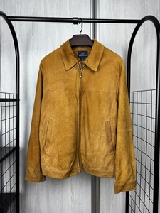 346 Brooks Brothers brown vintage leather suede jacket - Picture 1 of 13