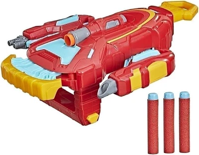 Marvel Avengers Mech Strike Iron Man Strikeshot Gauntlet Role Play Toy with 3... - image 1 of 4
