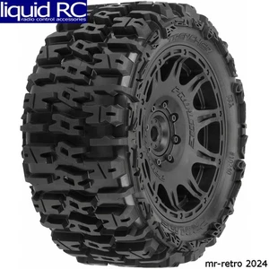 Pro-Line 1024010 Trencher 5.7in Tires Mounted on Raid Black 8x48 Removable 24mm - Picture 1 of 1