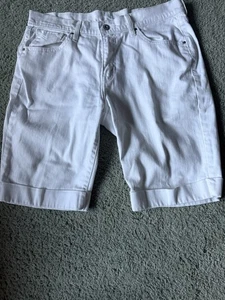 Levi Strauss 515 Shorts Damen 10 weiß Denim Bermuda Shorts 99% Baumwolle - Bild 1 von 15