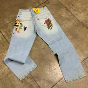 Pantalone uomo Miskeen Dirty Sandblast denim nuovo con etichetta - Foto 1 di 8