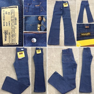 Vintage Wrangler Jeans Style 82611NV Talon Zipper Western W 28 L 36 Made In USA - Image 1 of 4