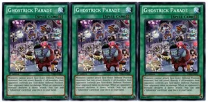 Yugioh- 3X Ghostrick Parade - Common - 1st Edition - PRIO-EN063 - Near Mint - Picture 1 of 1