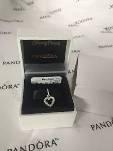 AUTHENTIC PANDORA 791557CZ Charm Disney, Mickey Silhouette/St. Silver - Picture 1 of 6