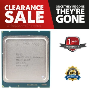 Intel Xeon E5-2690 v2 3.00GHz Socket LGA2011 Processor CPU Turbo 3.60Ghz SR1A5 - Picture 1 of 4