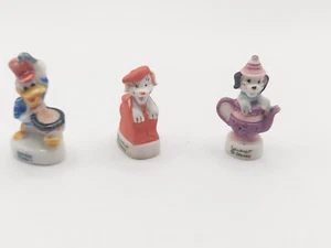 x3 Disney Miniature Porcelain French Feves; Donald & Dalmations - Picture 1 of 8