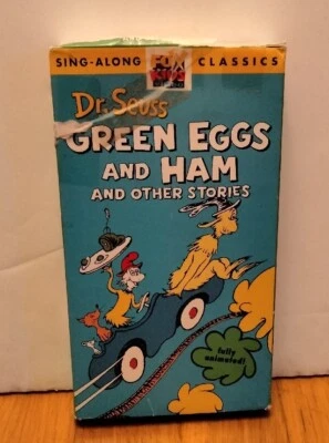 GREEN EGGS AND HAM Sneetches Dr Seuss Sing-Along Classics VHS Tape CBS Video - Image 1 of 4